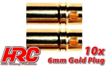 HRC9006F Goldk.- Buchse 6,0mm 